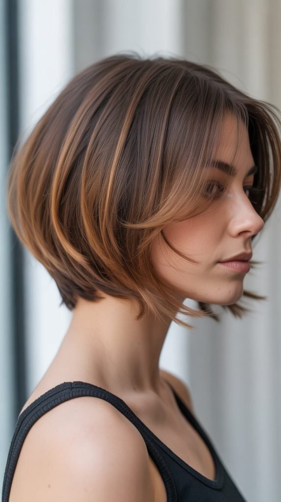 24. Choppy Bob with Graduated Layers