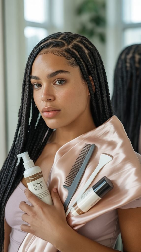 Side Part Knotless Braids Maintenance Guide