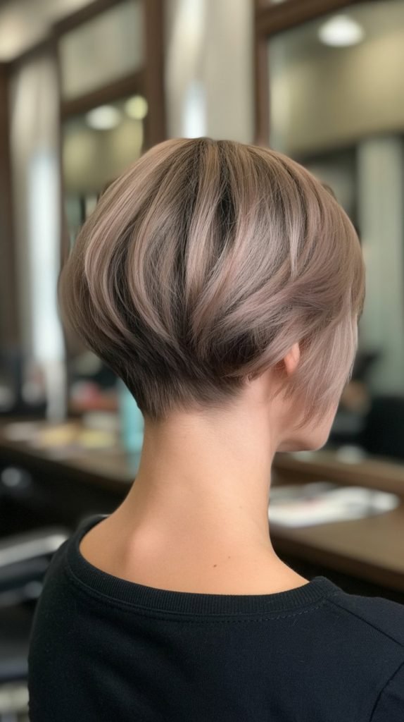 Choppy Bob with Tapered Nape