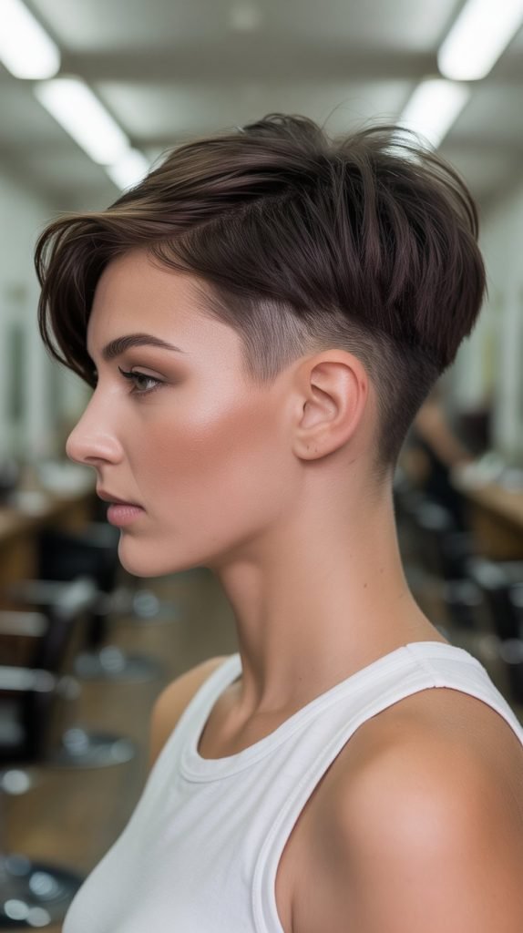 . Pixie with Temple Undercut