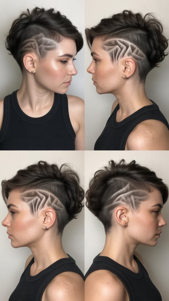 . Pixie with Temple Undercut