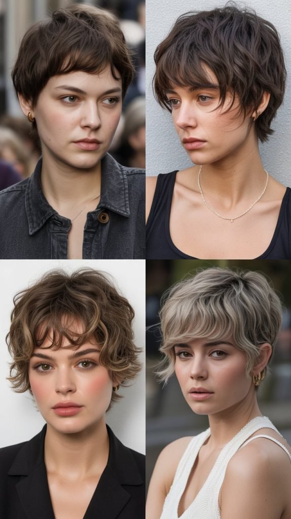 Wispy Fringe Shaggy Pixie