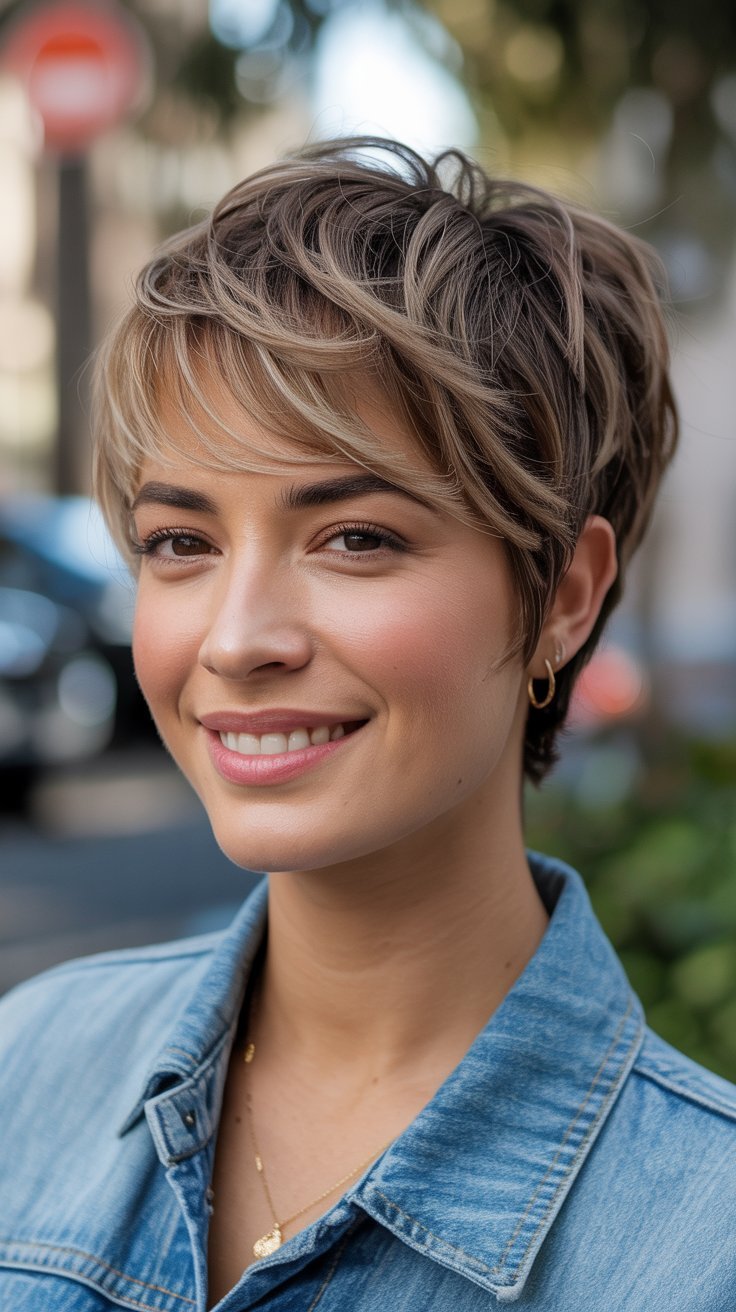 36 Layered Short Haircuts That Make Thick Hair Look Lighter