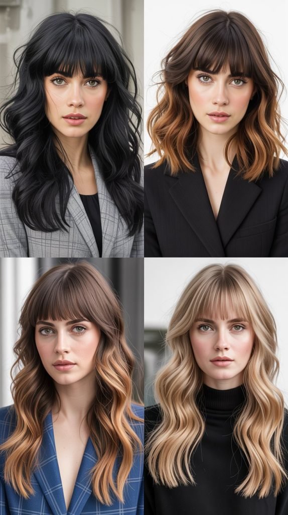 Voluminous Wolf Cut With Thick Bangs