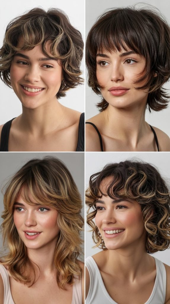 Choppy Layers with Baby Bangs