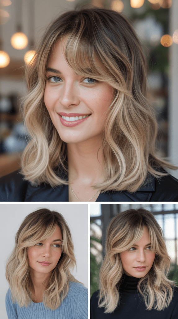 Wispy Micro Bangs with Platinum Blonde Bob