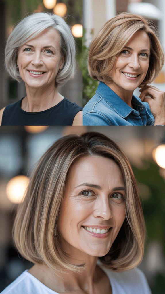 Bob with Peekaboo Highlights