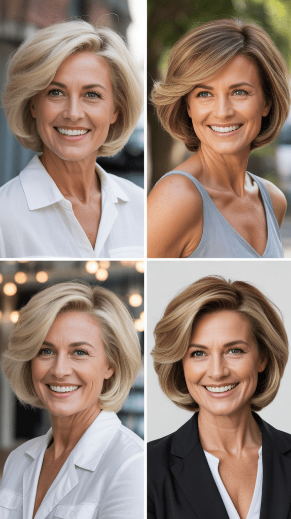 Voluminous Blown-Out Bob