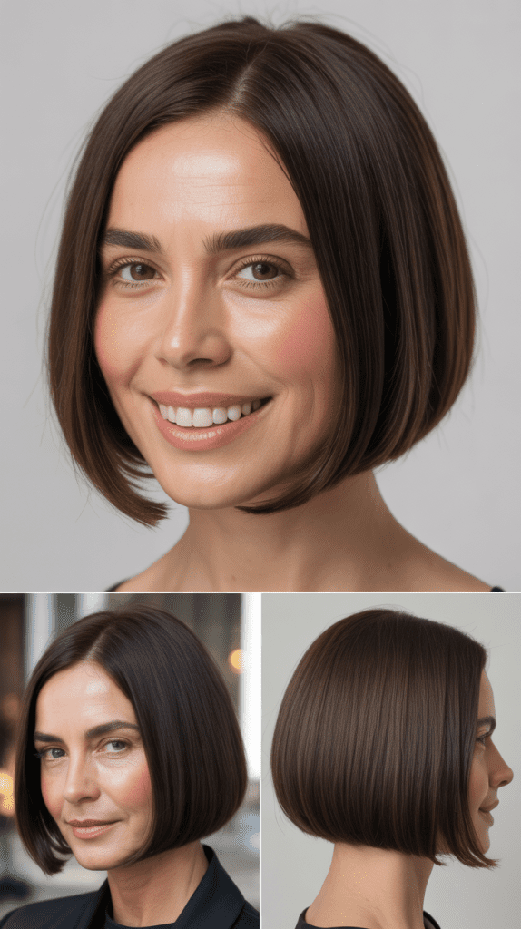 Sleek Blunt Bob
