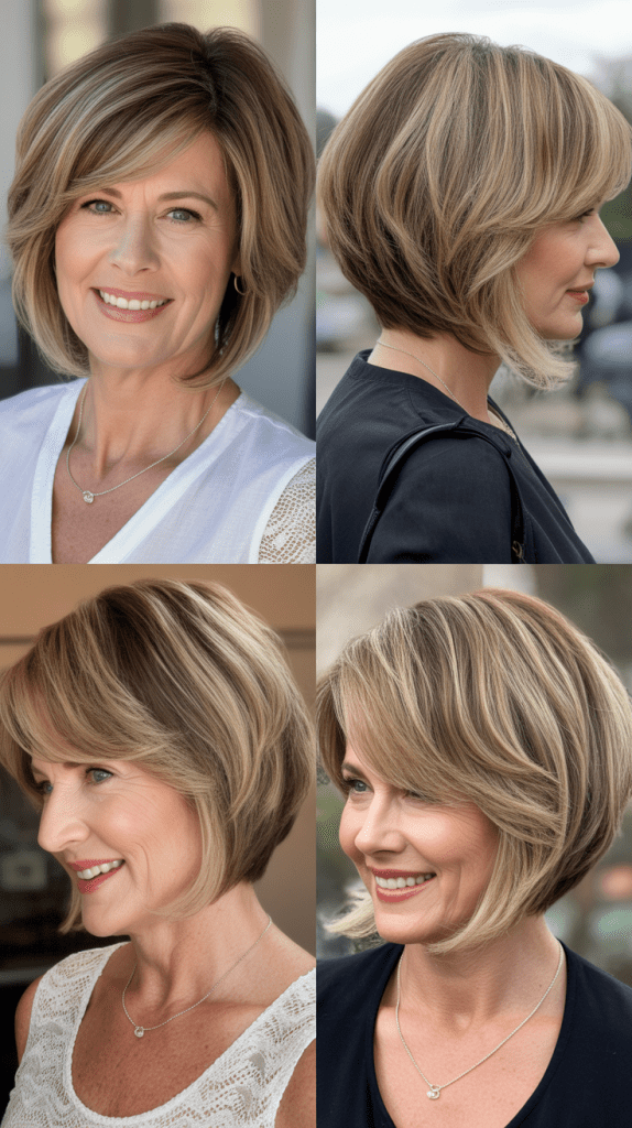 Layered Bob with Ombre