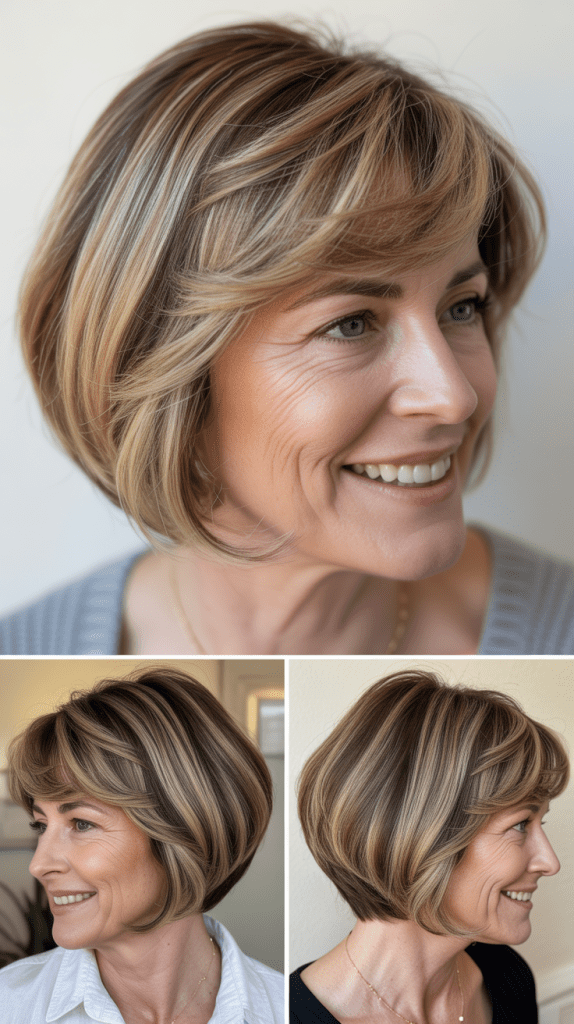 Layered Bob with Root Shadow