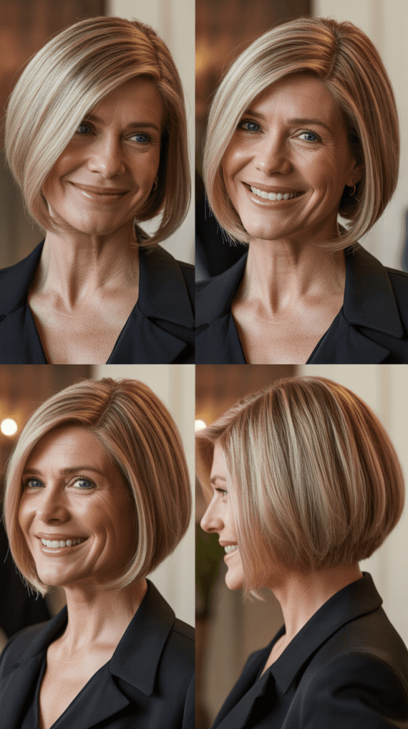 Sleek Layered Bob