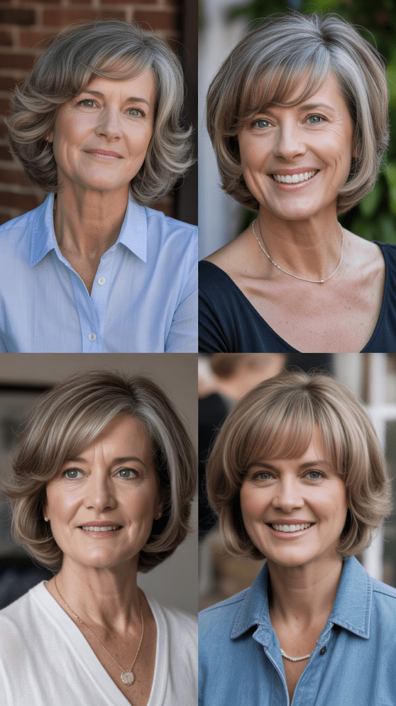 Layered Bob for Square Faces