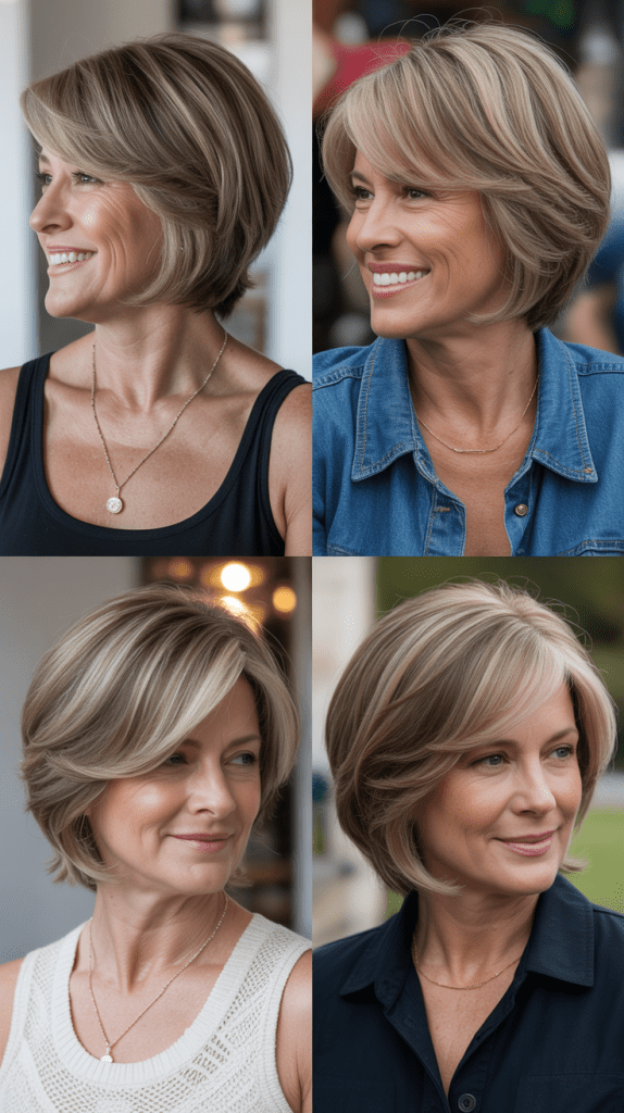  Layered Bob with Color Melt
