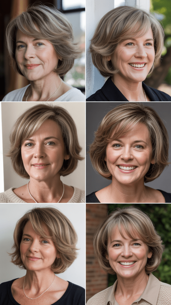 Layered Bob for Oval Faces