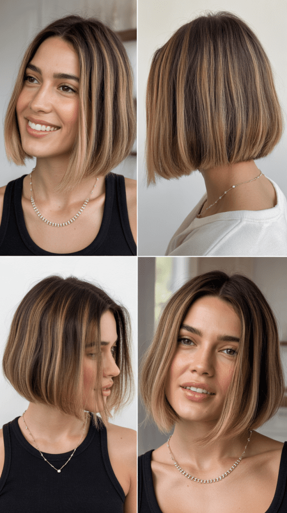 Blunt Bob with Ombré Color