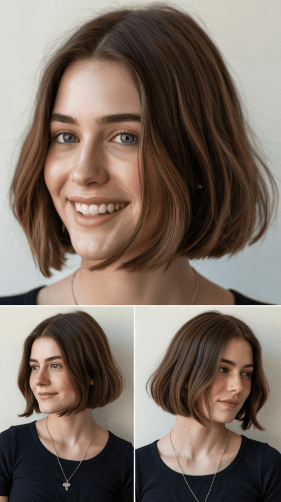 Blunt Bob with Subtle Internal Layers