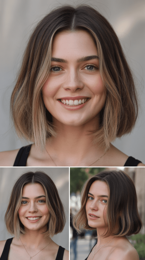 Blunt Bob with Subtle Balayage