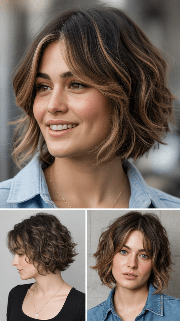 Chin-Length Shag with Feathered Face-Frame