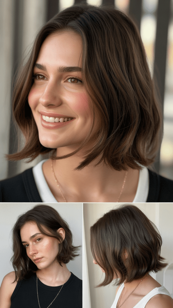 Chin-Length Shag with Razored Edges