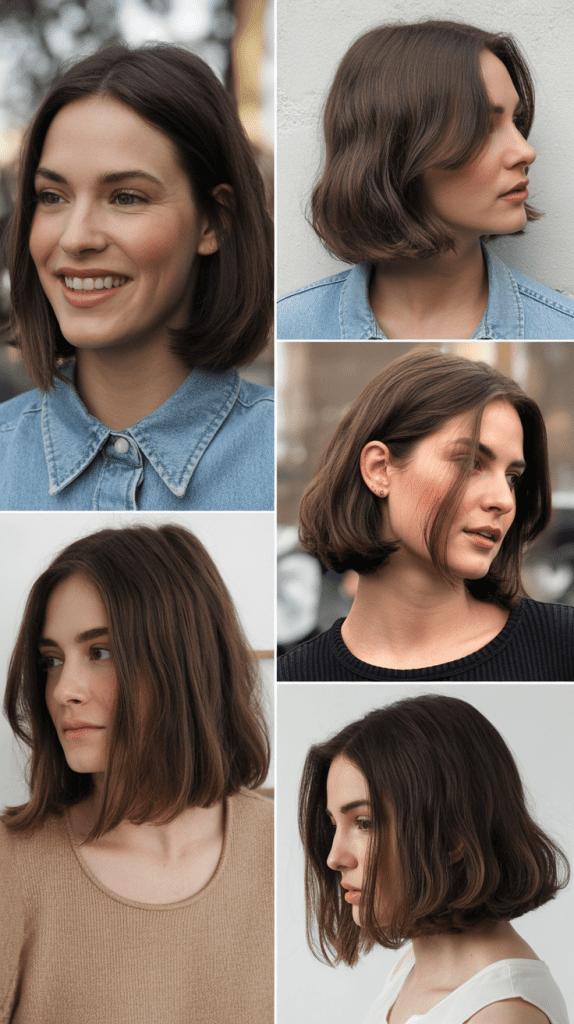 Chin-Length Bob with Flicked Ends