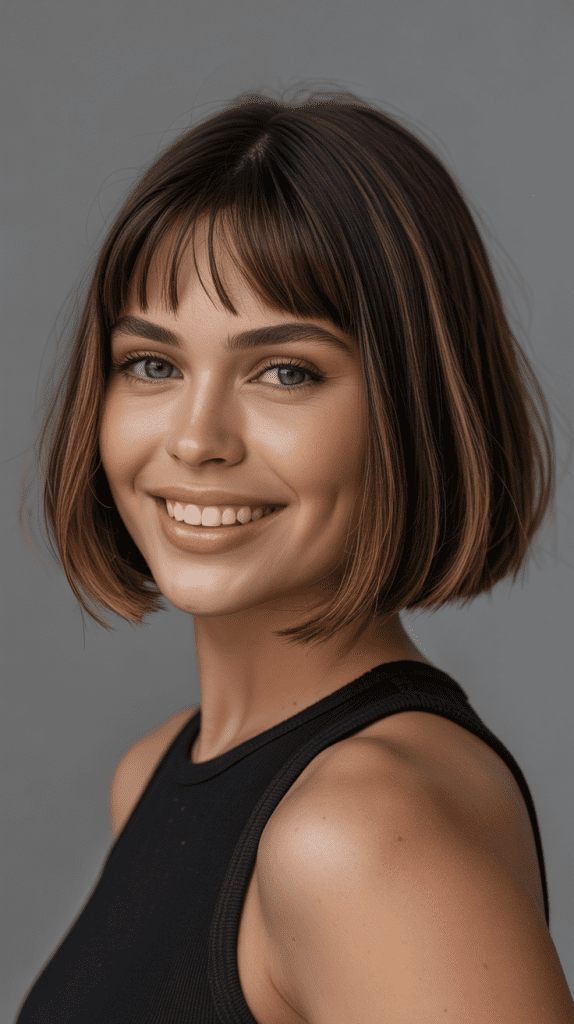 Precision Bob with Micro Bang Detail