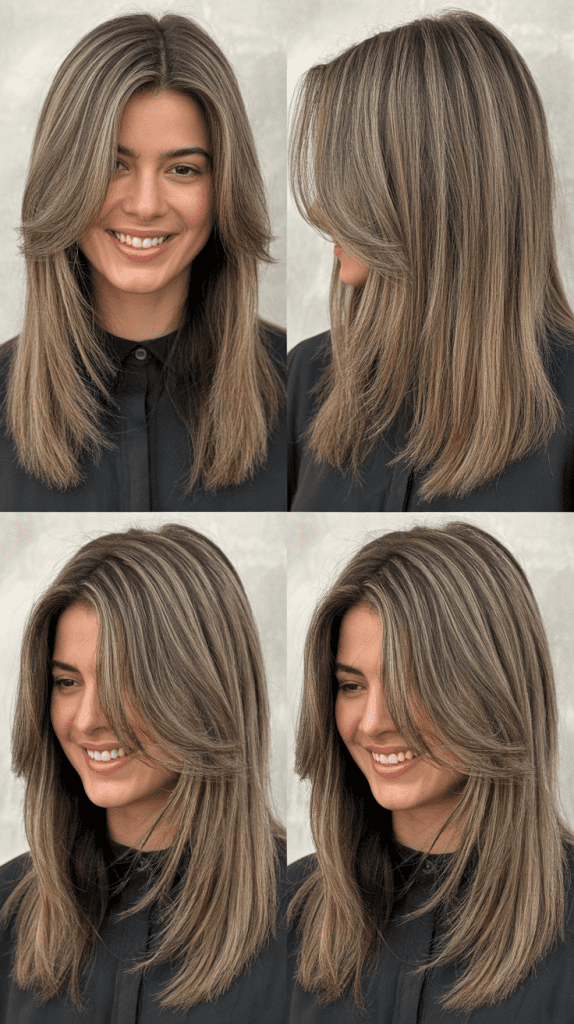 Layered Cut with Piecey Texture
