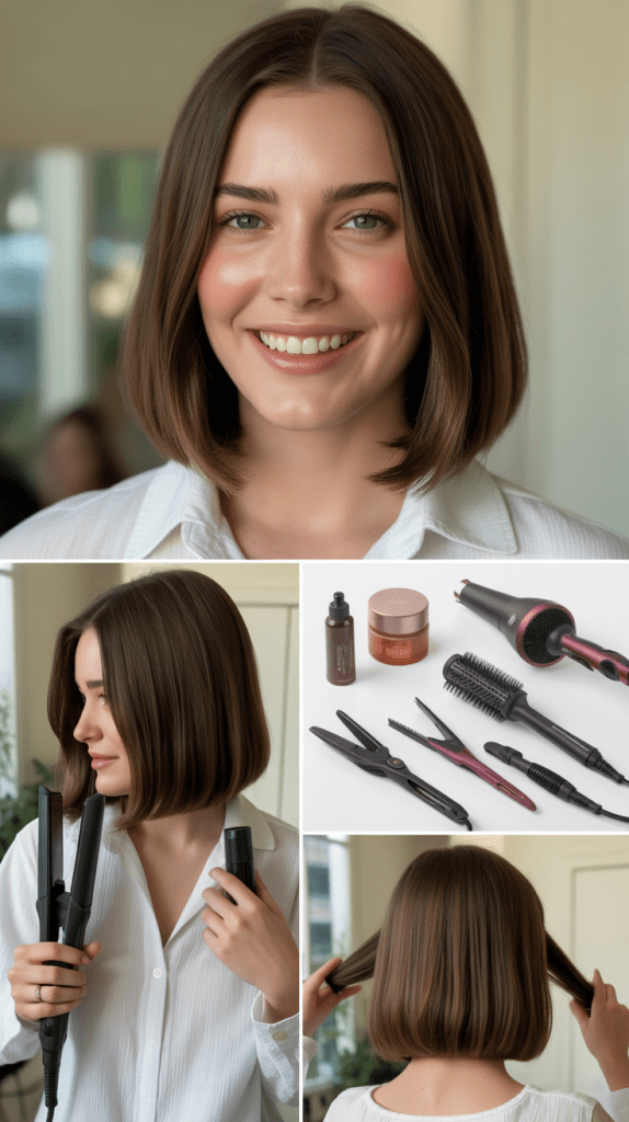 Styling Tools Essential for Perfect Blunt Bobs