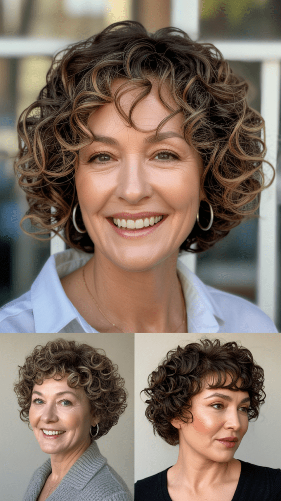 Curly Layered Bob