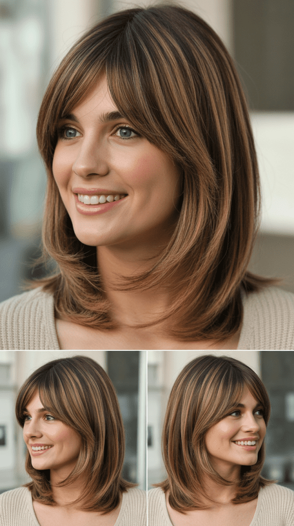  Layered Cut with Side Bangs
