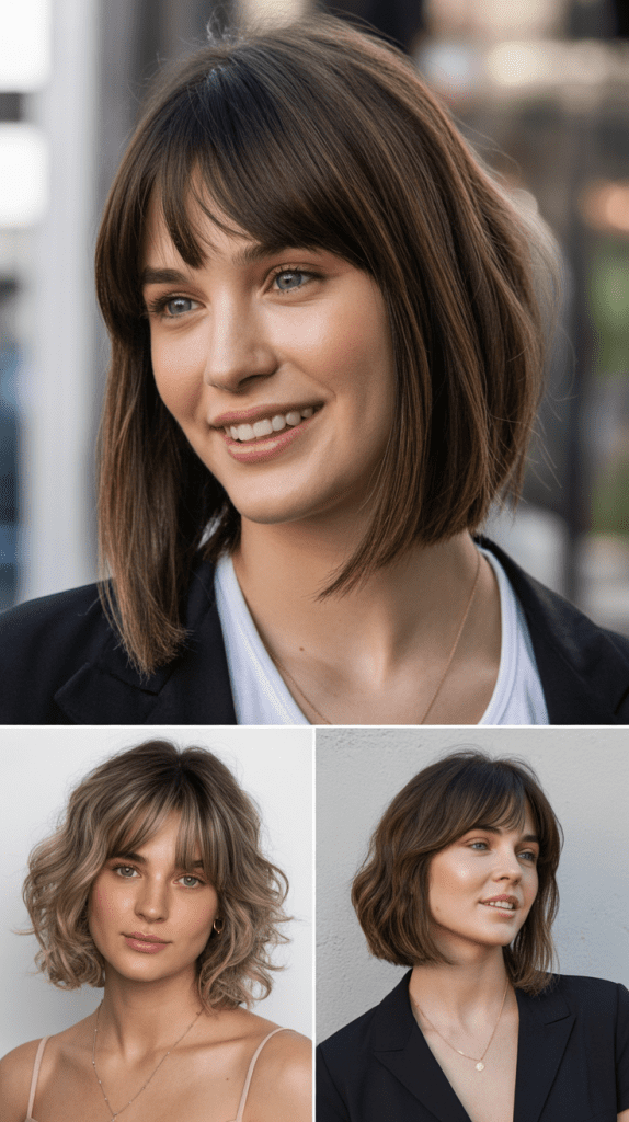 Sleek Shag With Polished Curtain