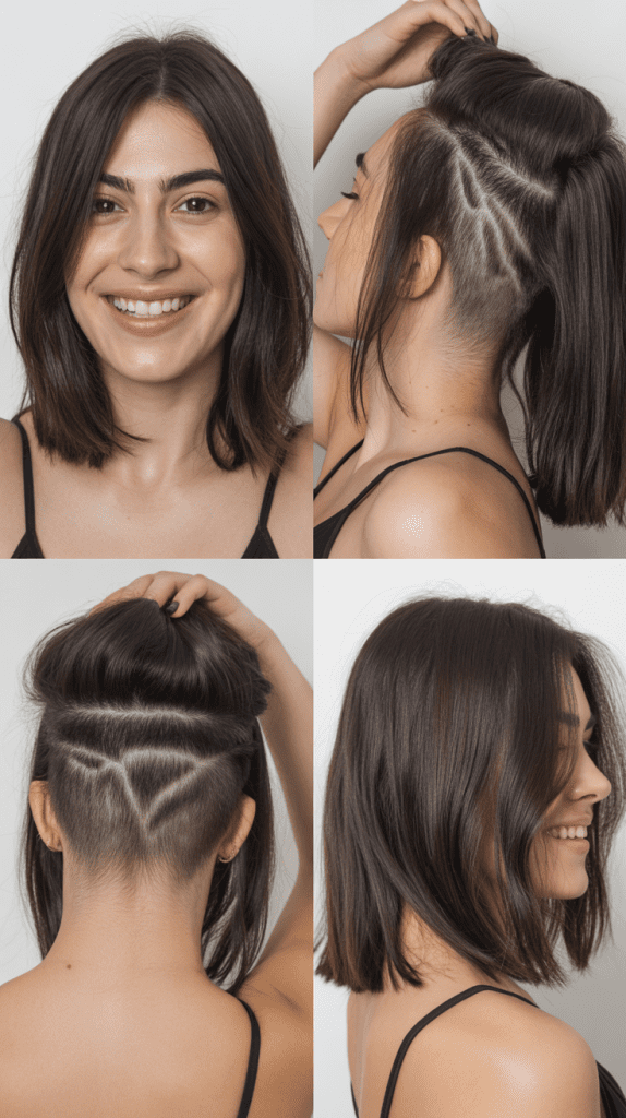 Layered Cut with Hidden Undercut