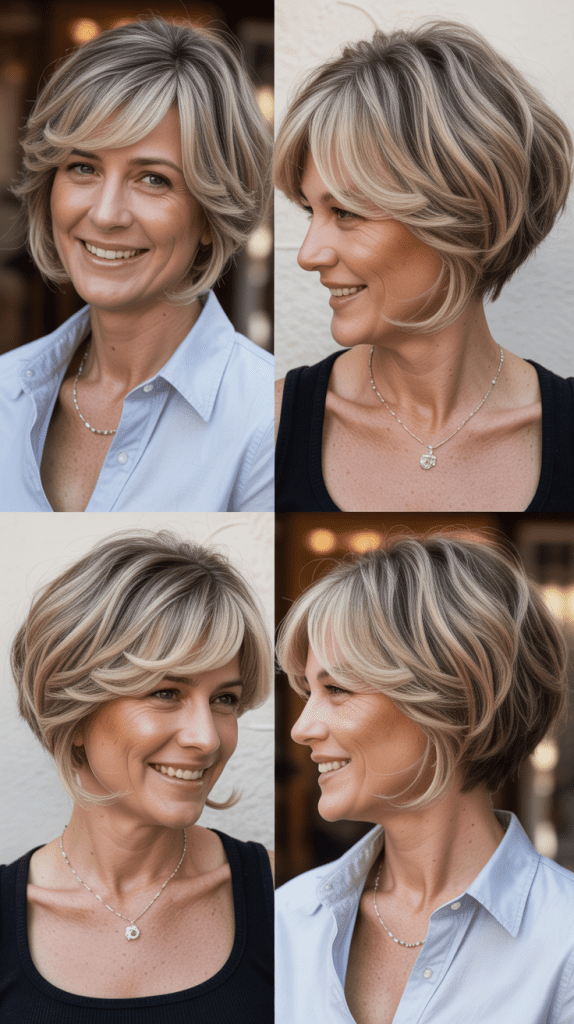 Textured Bob with Choppy Layers