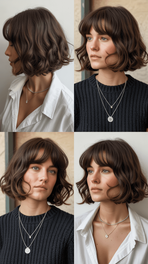 Rounded Bob With Baby Bangs