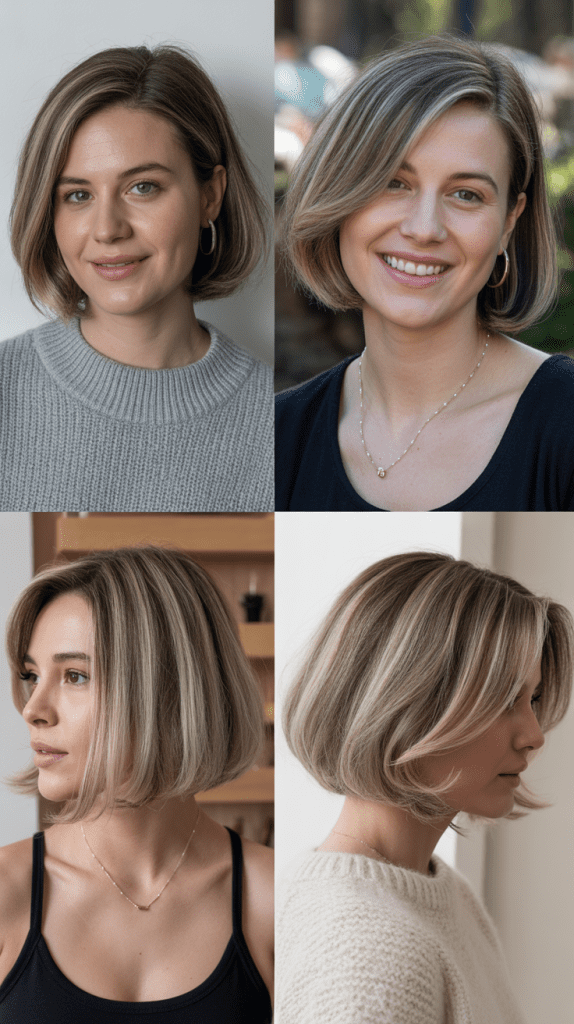 Bob with Subtle Graduation and Face-Framing Layers