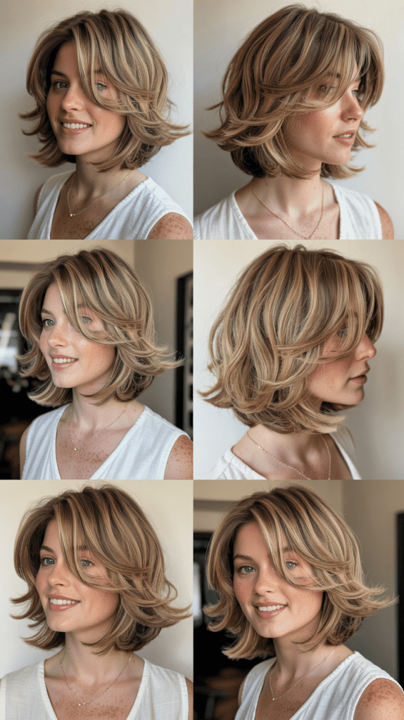 Wispy Long Bob