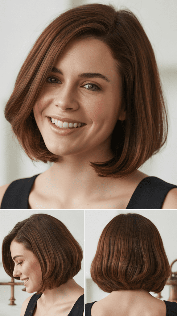 Layered Bob with Tucked-In Ends