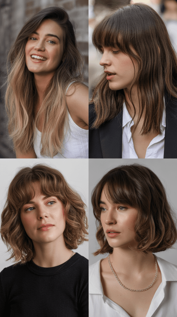 Asymmetrical Cut With Long Bangs