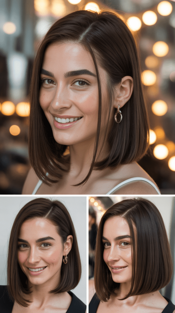 Long Bob with Deep Side Part