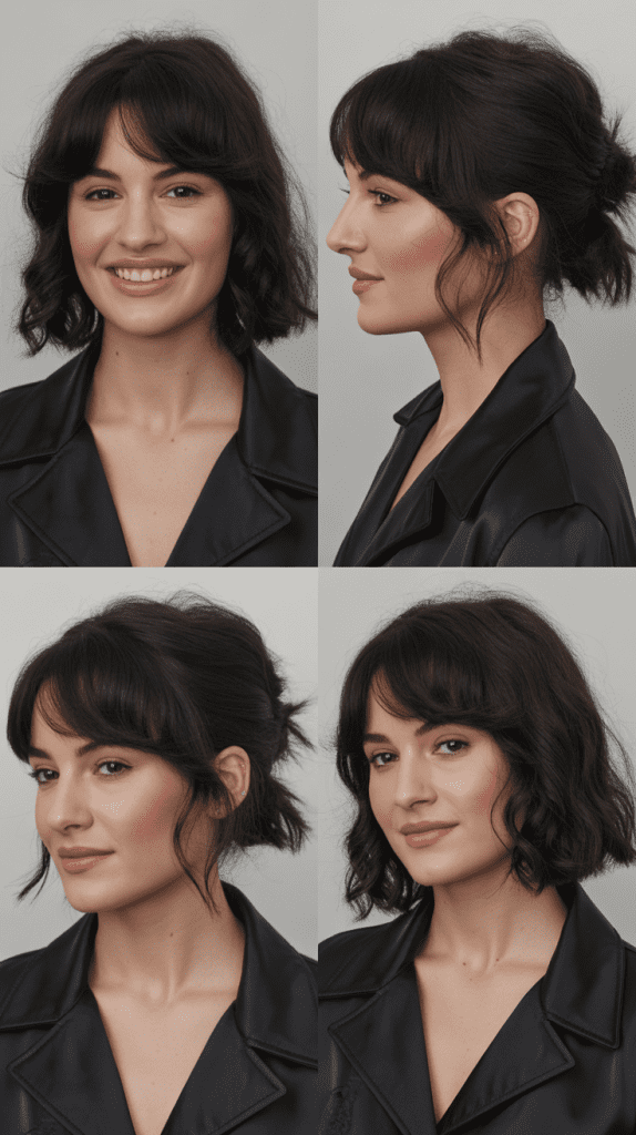 Baby Bangs with Medium-Length Hair