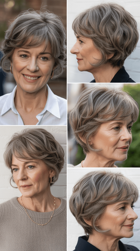 Graduated Wispy Bangs