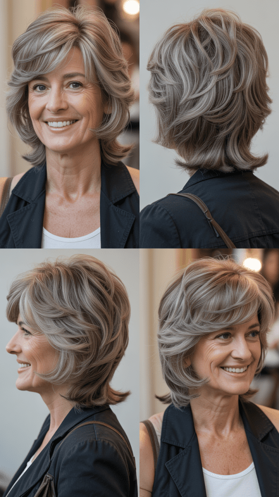 Layered Cut with Feathered Fringe