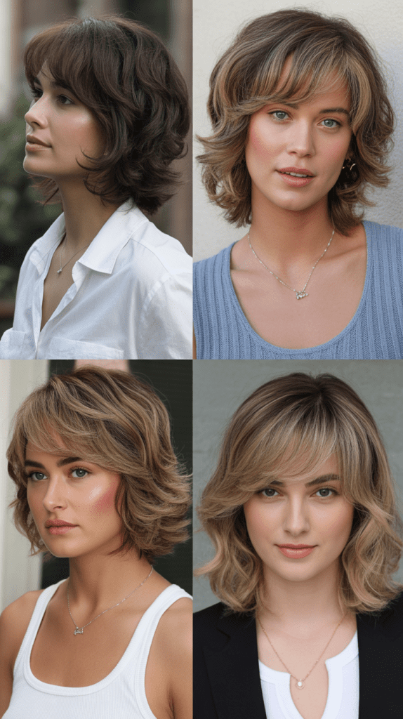 Shoulder-Grazing Shag With Side Bang Sweep