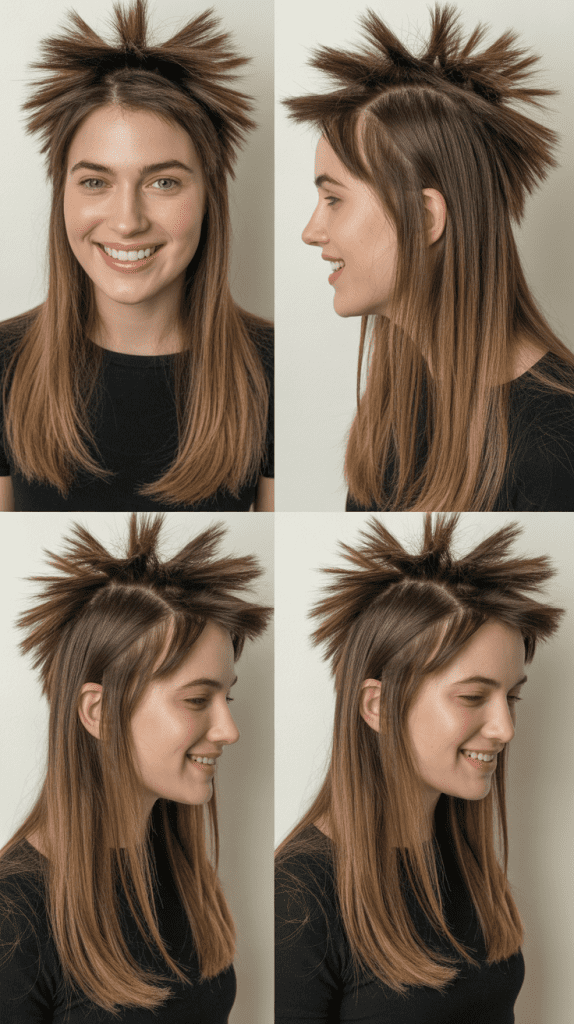 Layered Cut with Extended Crown