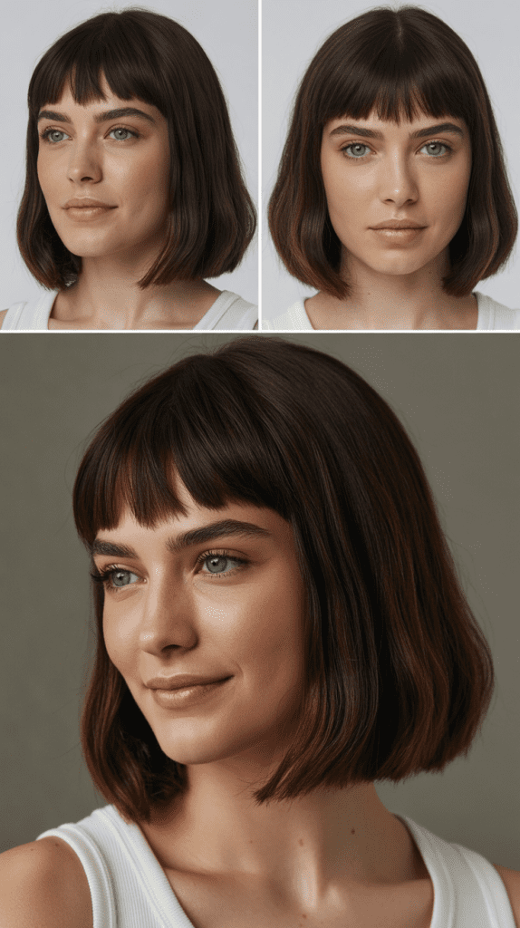 Long Bob with Micro Bangs