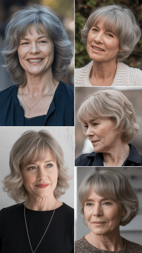 Classic Side-Swept Wispy Bangs