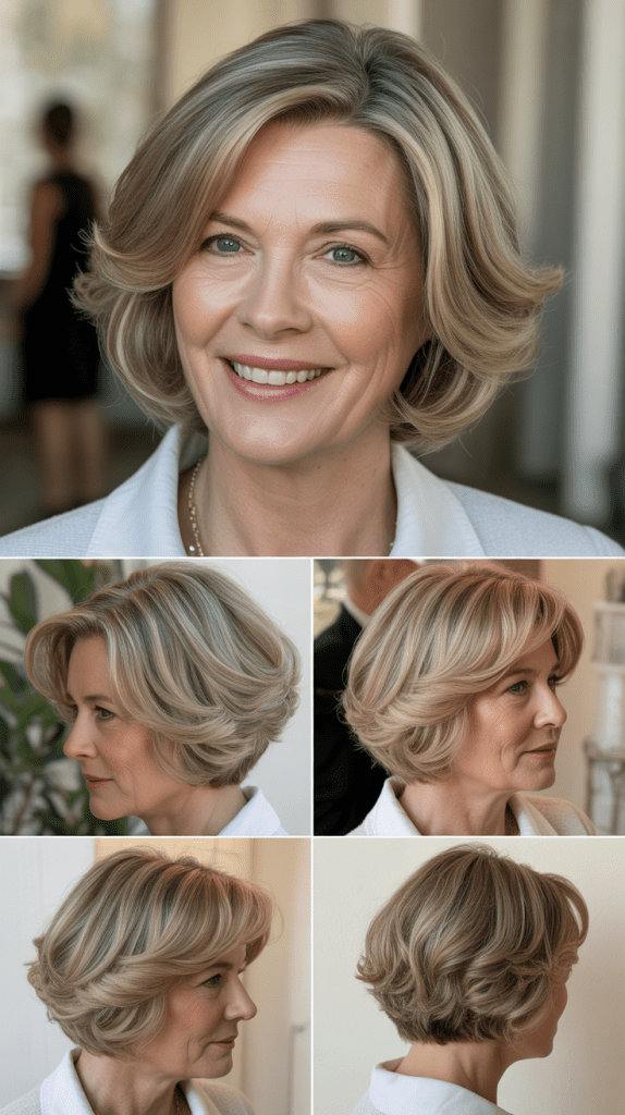 Swept-Back Bob