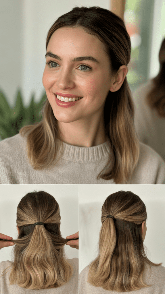 The Classic Half-Up Ponytail