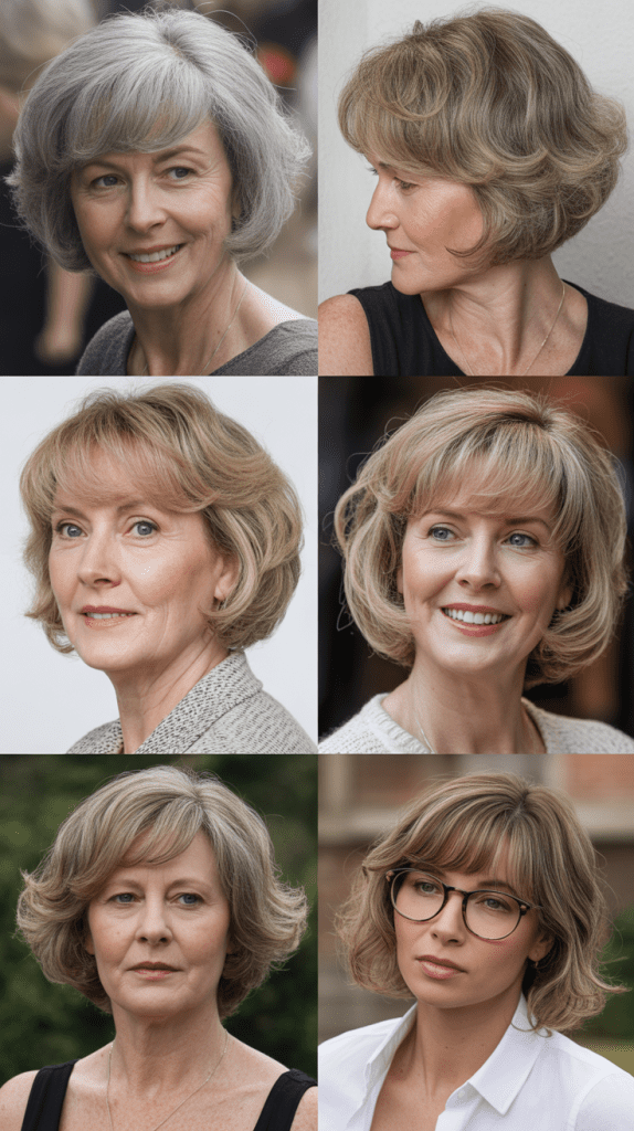 Wispy Bangs Bob: Soft Face-Framing