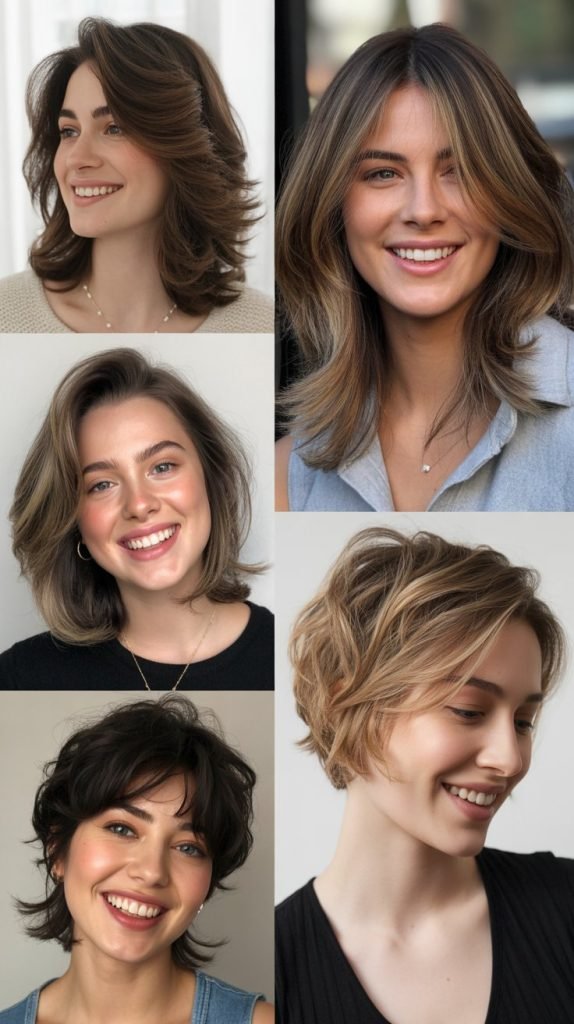 . Soft Textured Layers For Thick Hair